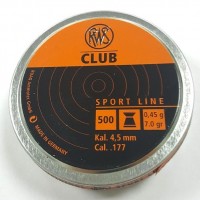 Пульки RWS Club 4,5 мм 0,45 г.