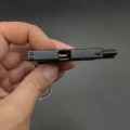 Пистолет модель металлическая Glock 17 розовый