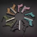 Пистолет модель металлическая Glock 17 розовый