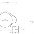 Быстросъемные кольца Hawke 25.4мм на Weaver низкие (BH=4мм) винт