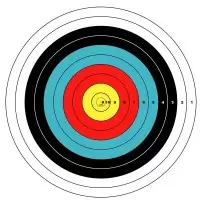 Мишень лучная 10 колец , диаметр 40 см (100 шт/уп)
