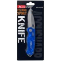 Нож складной AccuSharp Folding Sport Knife, нержавеющая сталь, синий