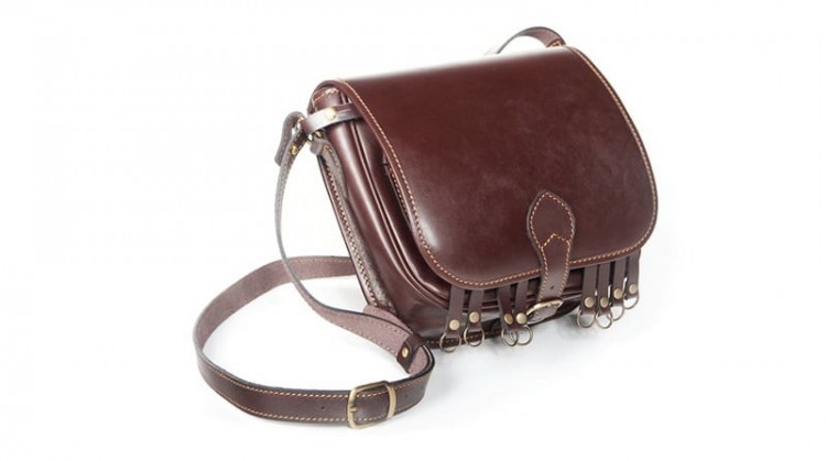 Ягдташ классический Vektor из натуральной кожи