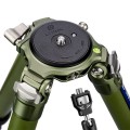 Штатив трипод Leofoto LM-364CL CARBON цвет ОЛИВА (размер в собранном виде 598 мм,макс.высота 1700 мм,мин.96 мм,вес 2,05 кг. резьба 3/8) 