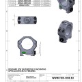 Кольца Tier One на пикатинни средние D 34мм BH 9мм