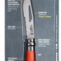 Нож Opinel серии Specialists Outdoor №08 серый/красный