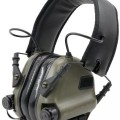 Тактические наушники EARMOR M31N MARK3-FG (FOLLIAGE GREEN) (нейлоновое оголовье под шлем, шумодавление активный - 84ДБ/пассивный - 22ДБ)