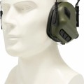 Тактические наушники EARMOR M31N MARK3-FG (FOLLIAGE GREEN) (нейлоновое оголовье под шлем, шумодавление активный - 84ДБ/пассивный - 22ДБ)