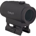 Коллиматор Gaut Tourmaline 1x29, закрытый, точка/круг красные, Weaver