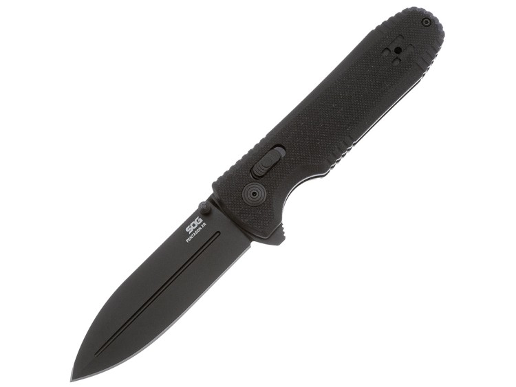 Нож складной SOG Pentagon XR Blackout, сталь Cryo CTS XHP, рукоять G10