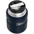 Термос для еды THERMOS KING SK-3000 MMB 0,47L, складная ложка, чёрный
