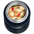 Термос для еды THERMOS KING SK-3000 MMB 0,47L, складная ложка, чёрный