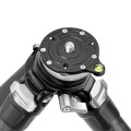 Штатив трипод Leofoto LS-255CEX + BV-5 (видеоголова жидкостная, вес 0,528 кг, длина рычага 280 мм) CARBON (размер в собранном виде 450 мм,макс.высота 1406 мм,мин.83 мм,вес 1,03 кг. резьба 3/8)