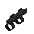 Быстросъёмный моноблочный кронштейн Aimpro на picatinny/weaver D30мм H36мм (AК)