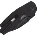 Нож складной SOG Stout SJ Blackout, сталь Cryo D2, рукоять G10