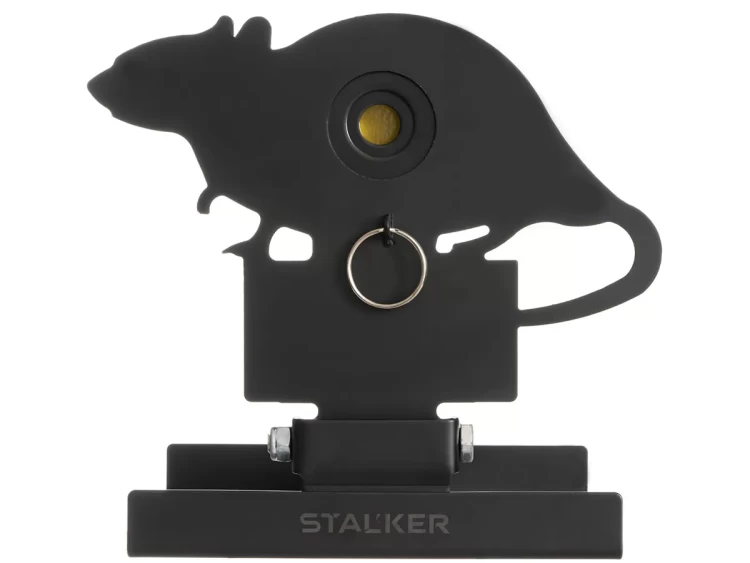 Мишень подъёмная Stalker Крыса, сталь, 3 мм, области попадания: 40,25,15мм