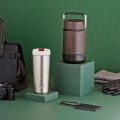 Термос для еды THERMOS GUARDIAN TS-3039 BKT 0.8L, складная ложка,коричневый