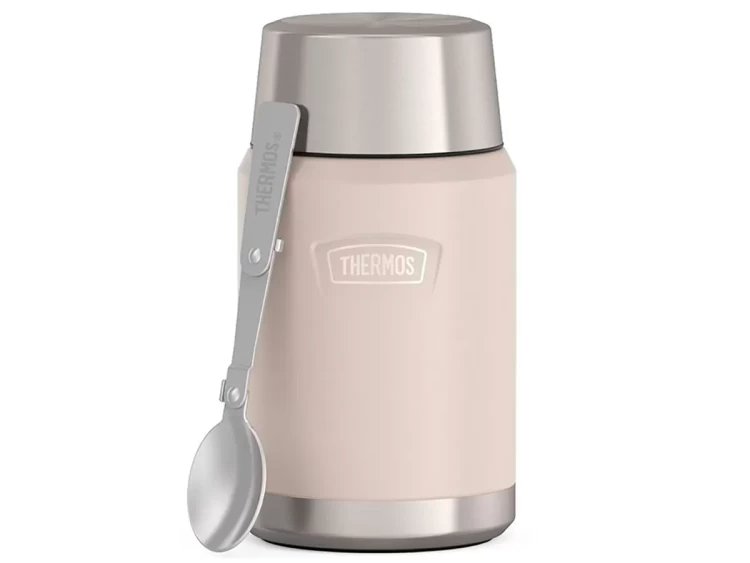 Термос для еды THERMOS IS-301 SN 0,71L, складная ложка, песочный