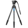 Штатив трипод Leofoto LS-284CEX + BV-10 (видеоголова жидкостная, вес 0,7 кг, длина рычага 340 мм) CARBON (размер в собранном виде 535 мм,макс.высота 1475 мм,мин.85 мм,вес 1,33 кг. резьба 3/8)