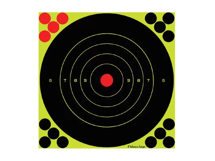 Мишень самоклеящаяся осыпающаяся Stalker, круглая, 20х20 см, D 20см, 25 шт.