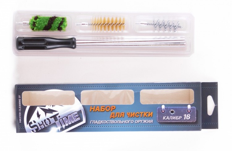 Набор ShotTime для чистки кал.16, шомпол металл